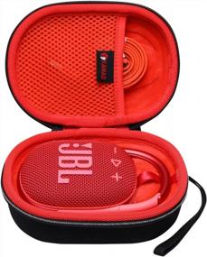 img 4 attached to XANAD Hard Case For JBL Clip 4 Portable Bluetooth Speaker - Storage Protective Travel Carrying Bag-Red