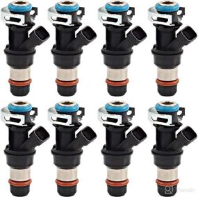 img 4 attached to Fuel Injector Set of 8 17113698 - Compatible with Chevrolet, Cadillac, Escalade, Silverado, SSR, Suburban, Tahoe, Avalanche, Express, GMC, Savana, Sierra, and Yukon V8 Vehicles (4.8L, 5.3L, 6.0L) - Model Years 2000-2007