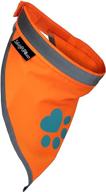 safetypup xd reflective bandana - high visibility blaze orange dog bandana collar for large and small pets. ideal dog accessories for walking, camping, and off-leash exploration. logo