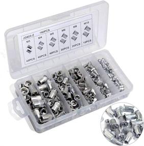 img 4 attached to 190PCS Aluminum Rivnut Threaded Nutsert