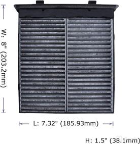 img 3 attached to 🚗 Activated Carbon Car Cabin Air Filter Replacement for SUZUKI SX4 SX4 CROSSOVER - POTAUTO MAP 1038C (CF10559)