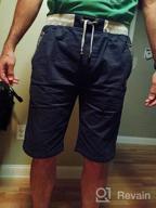 img 1 attached to Casual Cotton Beach Shorts For Men - Elastic Waist And Pockets - Perfect For Summer - JustSun review by Phillip Samuel
