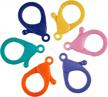 colorful 100 pc snap hook set for diy crafts and keychains - danlingjewelry lobster claw clasps and lanyards logo