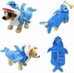 funny pet halloween costumes: yoption puppy dog cat shark outfits, warm hoodie clothes (m) logo