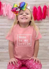 img 3 attached to Toddler Tshirt Bestie Announcement Letter