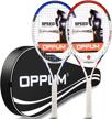 master your game with oppum 27-inch pro tennis racket for men, women, and students - lightweight, easy control with carry bag logo