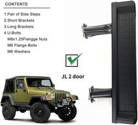 img 3 attached to 1997 2006 J Jeep Wrangler Rocker Protection