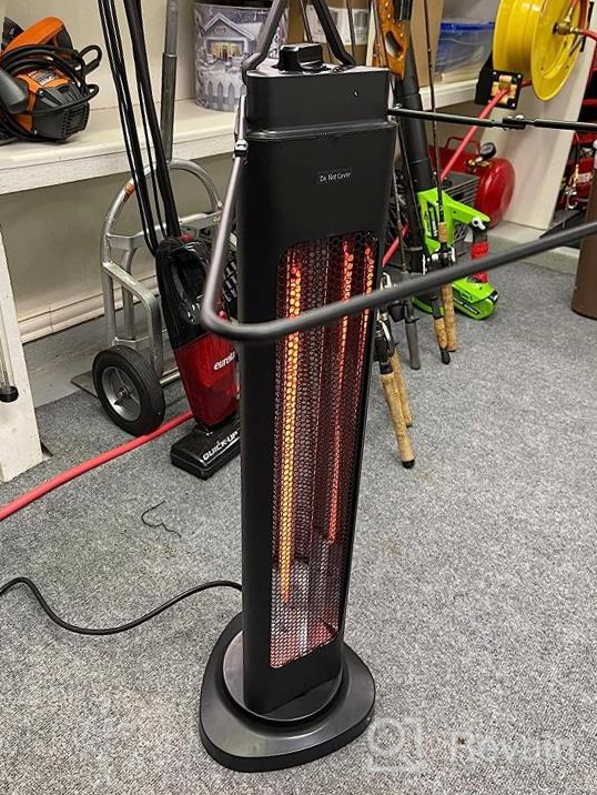 img 1 attached to 1500W Electric Patio Heater With Remote Control, LCD Display, 24H Timer - Fast & Quiet For Large Room/Garage review by Aaron Charlton