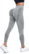 high-waisted yoga pants with scrunch butt detail for women - butt lifting workout leggings by wanayou logo