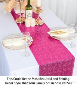 img 2 attached to 12X108 Inch Sparkly Sequin Runner Wedding