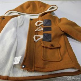 img 2 attached to Eshoono Warm Unisex Baby Fleece Hooded Jacket Outerwear Duffle Zipper Winter Coat