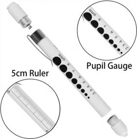 img 3 attached to Aokin Reusable LED Medical Penlight For Nurses And Doctors With Pupil Gauge And Ruler, White Light - Ideal For Medical Examination