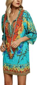 img 1 attached to 👗 Urban CoCo - Bohemian Vintage Printed Dresses for Women: A Fashionable Wardrobe Essential