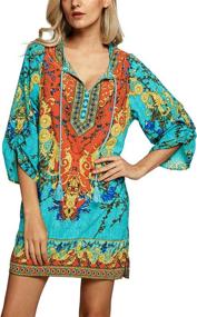 img 2 attached to 👗 Urban CoCo - Bohemian Vintage Printed Dresses for Women: A Fashionable Wardrobe Essential