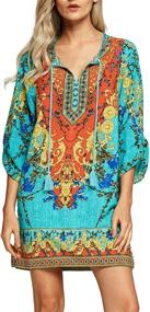 img 4 attached to 👗 Urban CoCo - Bohemian Vintage Printed Dresses for Women: A Fashionable Wardrobe Essential