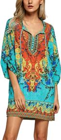 img 3 attached to 👗 Urban CoCo - Bohemian Vintage Printed Dresses for Women: A Fashionable Wardrobe Essential