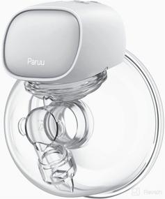 img 4 attached to Paruu LED Display Electric Wearable Breast Pump X1: Hands-Free & Adjustable 2 Mode, 9 Levels - Ideal for Nursing Moms, Low Noise & Pain-free, Portable 24mm Gray, 1 Pack