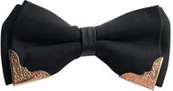 🎩 elfeves men's accessories: golden pre-tie double bowties логотип