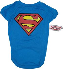 img 1 attached to 🐶 DC Comics for Pets: Superman Logo Dog T Shirt - Large (L) - Superhero Costume for Large Size Dog Breeds - Blue - Multiple Sizes - See Sizing Chart