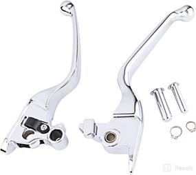 img 4 attached to 🔧 Enhance your Harley-Davidson Softail with Chrome Brake Clutch Hand Levers (36700209)- 18-later models