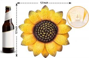 img 3 attached to Elevate Your Walls With EASICUTI'S Sunflower Metal Flowers: Stunning Decorations For Indoor And Outdoor Spaces!