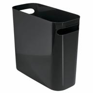 mdesign rectangular wastebasket container bathroom storage & organization logo
