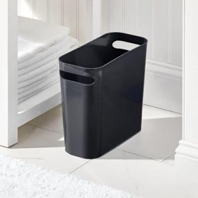 img 2 attached to MDesign Rectangular Wastebasket Container Bathroom Storage & Organization