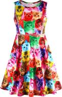 jeskids sleeveless sparkly rainbow dresses for girls - fashionable clothing logo