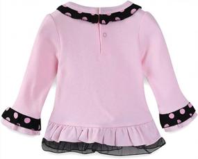 img 3 attached to LittleSpring Cute Baby Girl Clothes Outfit Long Sleeve T-Shirt And Pants Set