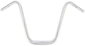 img 1 attached to Burly Brand Narrow Bottom Ape Hanger Handlebar - 14 inch, Chrome Finish, Harley Davidson & Motorcycles (B28-338)