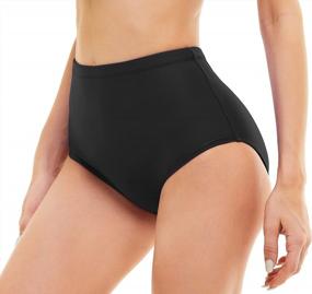 img 3 attached to YgneeDom Women'S High Waisted Full Coverage Tankini Swimsuit Bikini Bottoms