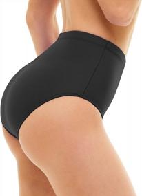 img 1 attached to YgneeDom Women'S High Waisted Full Coverage Tankini Swimsuit Bikini Bottoms