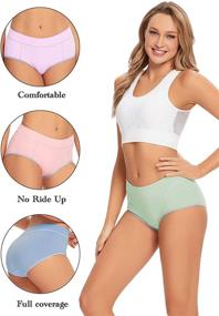 img 2 attached to 😍 Comfortable and Stylish Women's Stretch Underwear Panties Multipack by POKARLA – Perfect for Lingerie, Sleep, and Lounge