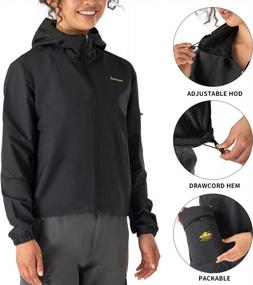 img 1 attached to Stay Stylish And Dry With NAVISKIN'S Packable Women'S Windbreaker Jacket