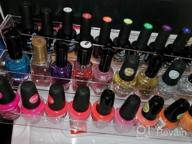 img 1 attached to Premium 3 Tier Acrylic Nail Polish Display Rack - Holds Up To 45 Bottles - Transparent Tabletop Stand For Essential Oils - InnSweet review by Kimberly Jackson