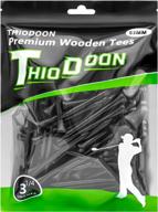 улучшите свою игру с футболками для гольфа thiodoon из натурального дерева - упаковка из 100 штук, несколько цветов и размеров для уменьшения бокового вращения и трения логотип