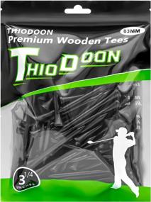 img 4 attached to Improve Your Game With THIODOON Natural Wood Golf Tees - Pack Of 100, Multiple Colors & Sizes Available For Reduced Side Spin And Friction