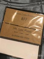 картинка 1 прикреплена к отзыву Браслет Дружбы в подарок для нее: Браслет Morse 👯 кода SANNYRA с бисером покрытым 14k золотом на шёлковой нити от Farhad Cantu