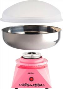 img 2 attached to Cotton Candy Machine With Stainless Steel Bowl 2.0 - Cotton Candy Maker, 10 Cones & Sugar Scoop - Nostalgic Household Cotton Candy Machine For Kids, Birthday Party - Use With Floss Sugar, Hard Candy- By The Candery