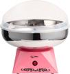 cotton candy machine with stainless steel bowl 2.0 - cotton candy maker, 10 cones & sugar scoop - nostalgic household cotton candy machine for kids, birthday party - use with floss sugar, hard candy- by the candery logo