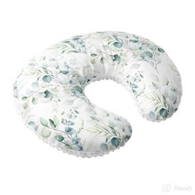 img 4 attached to 🌿 JLIKA Nursing Pillow Cover Slipcover - Woodland Nursery Decor for Baby Boys and Girls (Greenery) - Minky Boy Girl Design