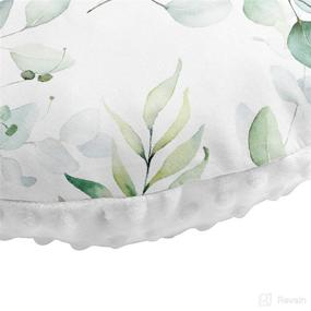img 2 attached to 🌿 JLIKA Nursing Pillow Cover Slipcover - Woodland Nursery Decor for Baby Boys and Girls (Greenery) - Minky Boy Girl Design