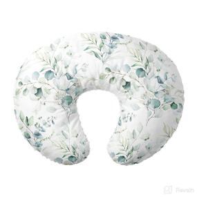 img 3 attached to 🌿 JLIKA Nursing Pillow Cover Slipcover - Woodland Nursery Decor for Baby Boys and Girls (Greenery) - Minky Boy Girl Design