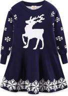 🎄 mud kingdom toddler christmas reindeer girls' dresses - festive clothing for little ones логотип