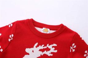 img 2 attached to 🎄 Mud Kingdom Toddler Christmas Reindeer Girls' Dresses - Festive Clothing for Little Ones