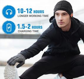 img 1 attached to Stocking Stuffers For Men Bluetooth Beanie - Bluetooth Hat Christmas Tech Gifts For Men Dad Women Husband Him Teenagers Boys, Bluetooth Winter Hat With Headphones Unique Birthday Gift Ideas Presents