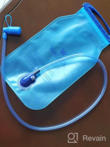 img 1 attached to BPA-Free PEVA Hydration Pack Bladder - WACOOL 2L/2Liter/70Oz Or 3L/3Liter/100Oz Capacity, Leakproof Water Reservoir review by Brian Warmack