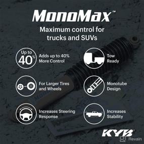 img 1 attached to KYB 565124 MonoMax Gas Shock: Enhanced Performance and Striking Red Design