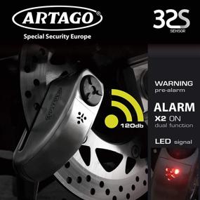 img 1 attached to Artago Motorcycle Bike Alarm Disc