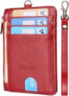 тонкий и безопасный: минималистский кошелек teskyer с блокировкой rfid для мужчин и женщин. логотип
